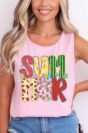 Watermelon Summer Comfort Colors Cotton Tank Top - Wholesale Accessory Market