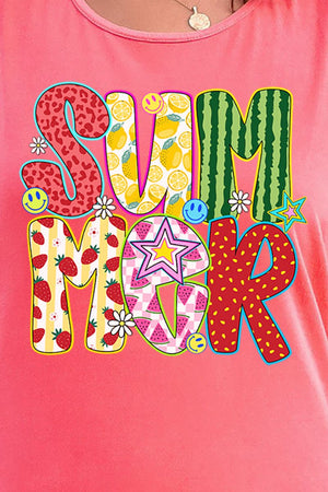 Watermelon Summer Comfort Colors Cotton Tank Top - Wholesale Accessory Market