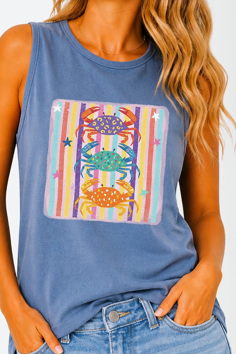 Hot Crab Summer Comfort Colors Cotton Tank Top - Wholesale Accessory Market