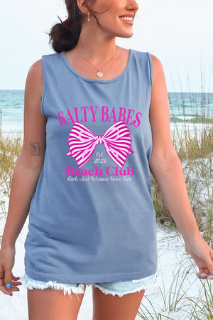 Pink Salty Babes Comfort Colors Cotton Tank Top - Wholesale Accessory Market