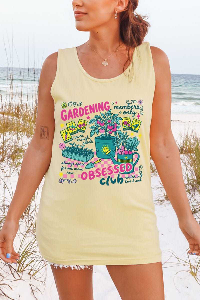 Gardening Club Comfort Colors Cotton Tank Top - Wholesale Accessory Market