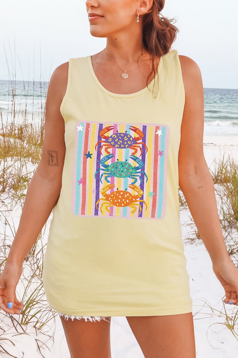 Hot Crab Summer Comfort Colors Cotton Tank Top - Wholesale Accessory Market