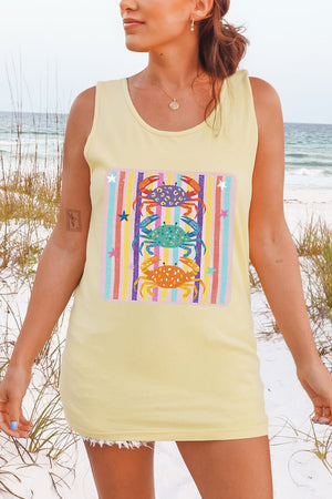 Hot Crab Summer Comfort Colors Cotton Tank Top - Wholesale Accessory Market