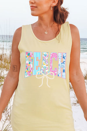 Saltwater Sweetheart Beach Comfort Colors Cotton Tank Top - Wholesale Accessory Market