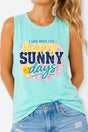 Made For Sunny Days Comfort Colors Cotton Tank Top - Wholesale Accessory Market