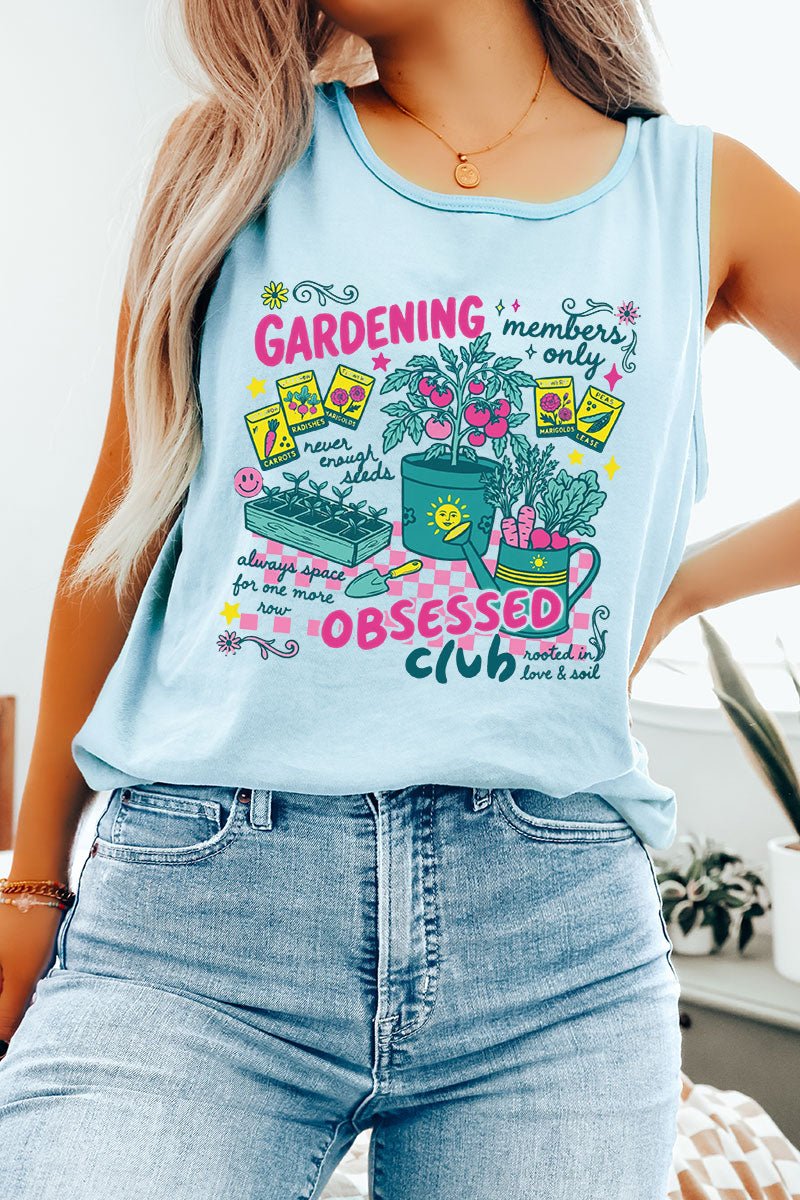 Gardening Club Comfort Colors Cotton Tank Top - Wholesale Accessory Market