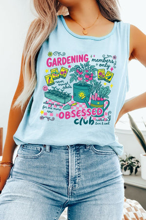 Gardening Club Comfort Colors Cotton Tank Top - Wholesale Accessory Market
