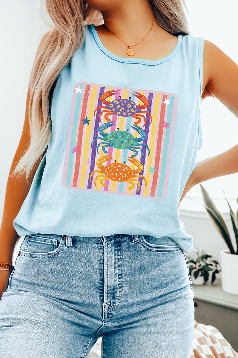 Hot Crab Summer Comfort Colors Cotton Tank Top - Wholesale Accessory Market