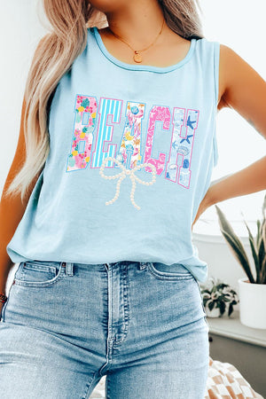 Saltwater Sweetheart Beach Comfort Colors Cotton Tank Top - Wholesale Accessory Market