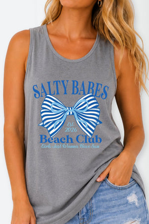 Blue Salty Babes Comfort Colors Cotton Tank Top - Wholesale Accessory Market