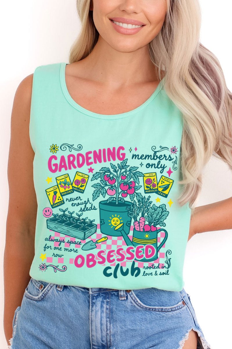 Gardening Club Comfort Colors Cotton Tank Top - Wholesale Accessory Market