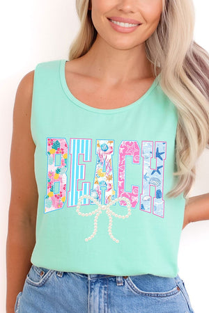 Saltwater Sweetheart Beach Comfort Colors Cotton Tank Top - Wholesale Accessory Market