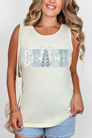 Pearl Luxe Beach Comfort Colors Cotton Tank Top - Wholesale Accessory Market