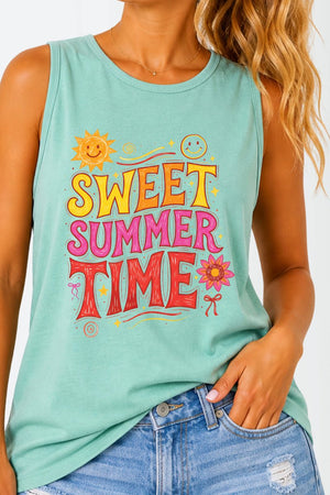 Golden Glow Sweet Summer Time Comfort Colors Cotton Tank Top - Wholesale Accessory Market