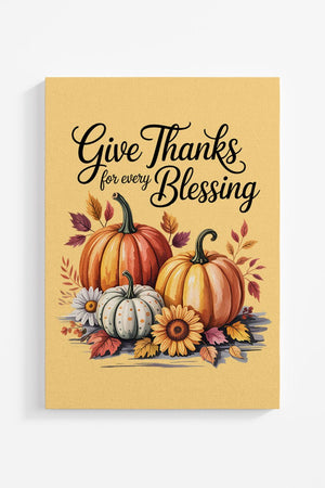 Autumn Give Thanks Ready To Frame Canvas Print - Wholesale Accessory Market