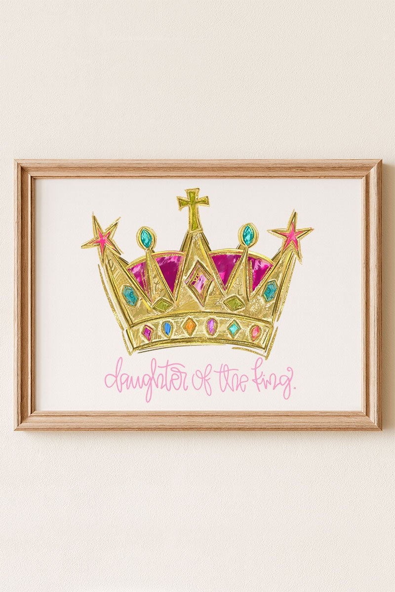Bejeweled Daughter Of The King Ready To Frame Canvas Print - Wholesale Accessory Market