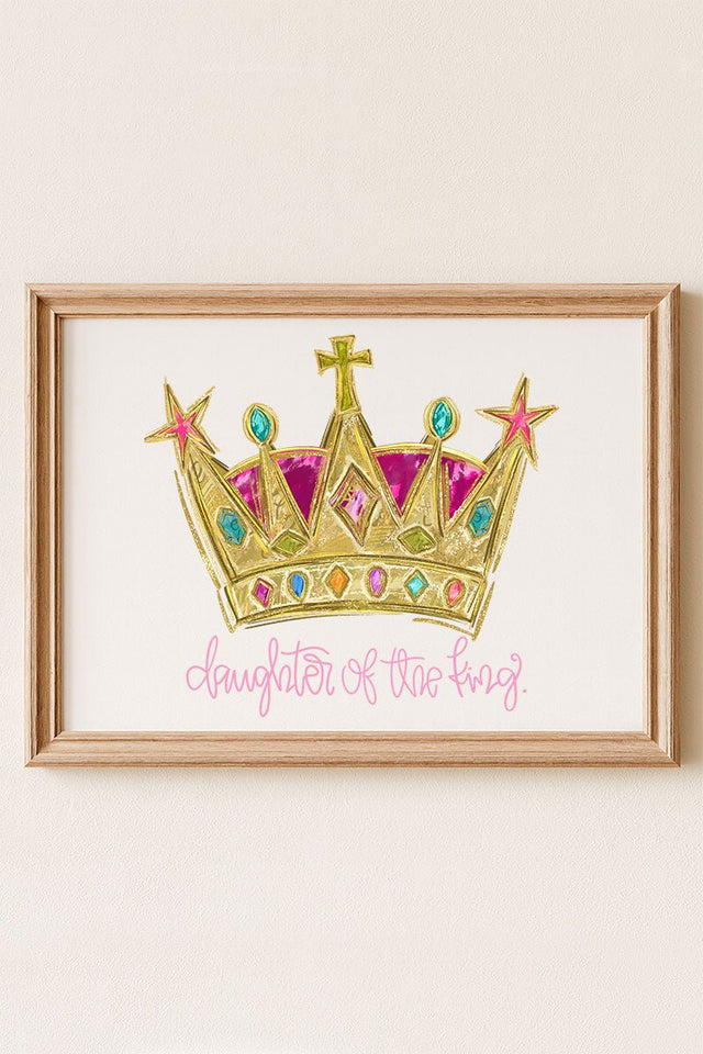 Bejeweled Daughter Of The King Ready To Frame Canvas Print - Wholesale Accessory Market