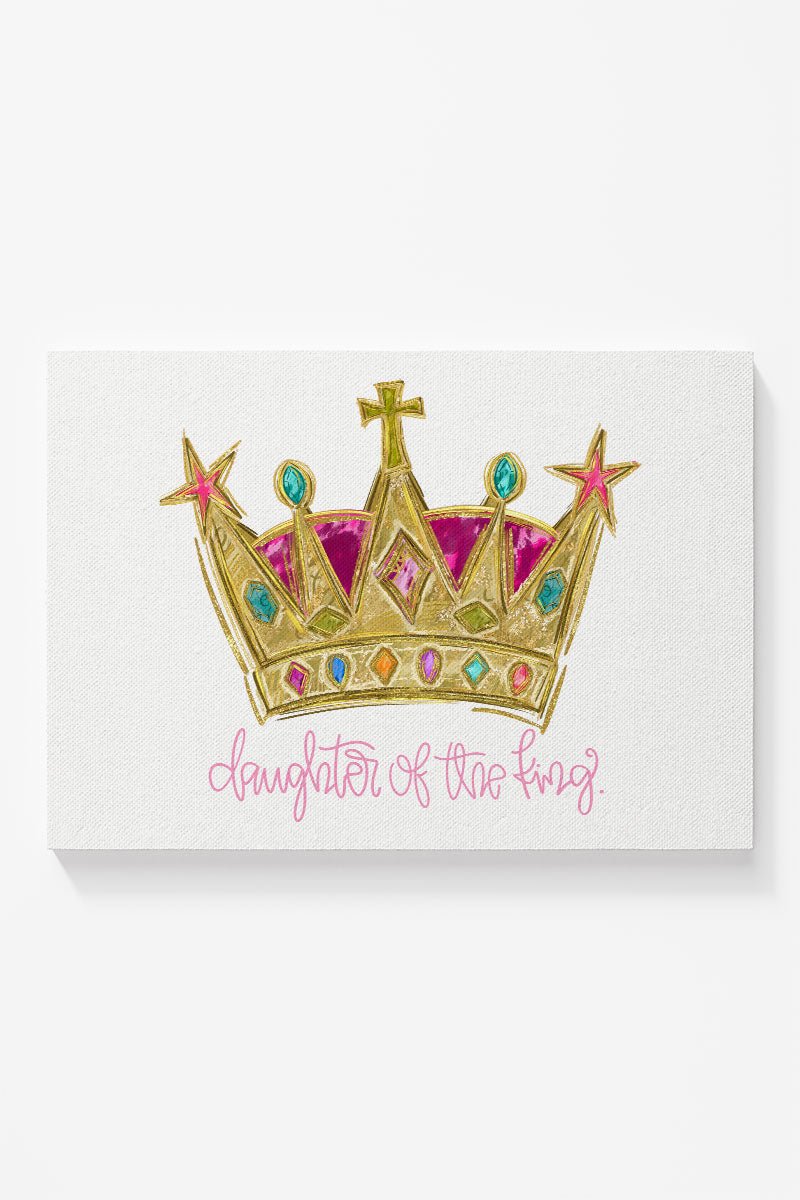 Bejeweled Daughter Of The King Ready To Frame Canvas Print - Wholesale Accessory Market