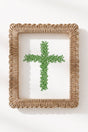 Boxwood Cross Ready To Frame Canvas Print - Wholesale Accessory Market