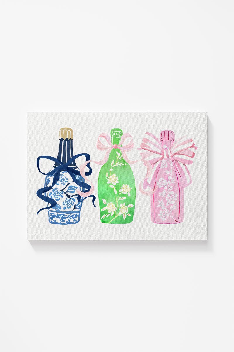 Chinoiserie Champagne Ready To Frame Canvas Print - Wholesale Accessory Market
