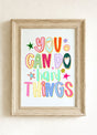 Colorful Do Hard Things Ready To Frame Canvas Print - Wholesale Accessory Market