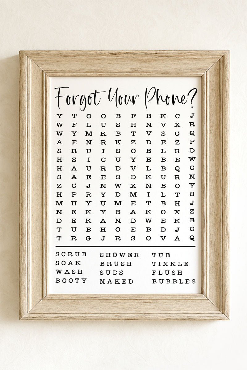Forgot Your Phone Ready To Frame Canvas Print - Wholesale Accessory Market