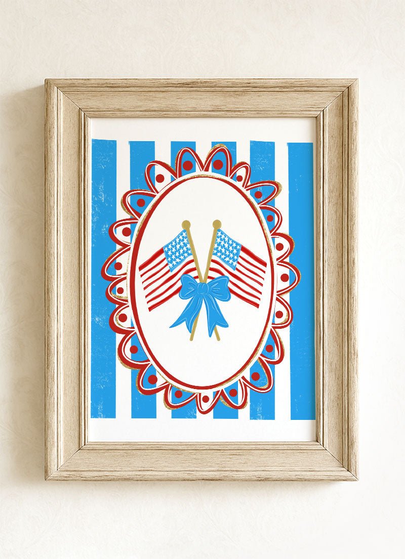 Freedom Flags Forever Ready To Frame Canvas Print - Wholesale Accessory Market