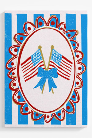 Freedom Flags Forever Ready To Frame Canvas Print - Wholesale Accessory Market