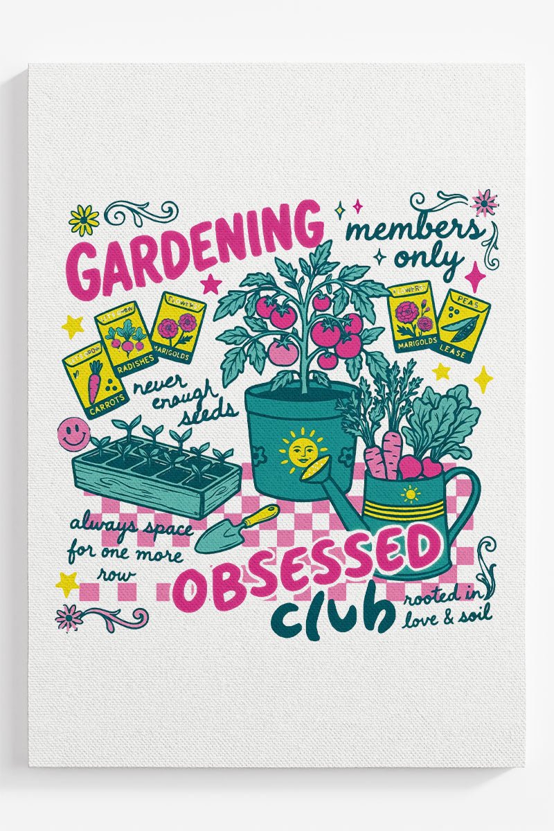 Gardening Club Ready To Frame Canvas Print - Wholesale Accessory Market