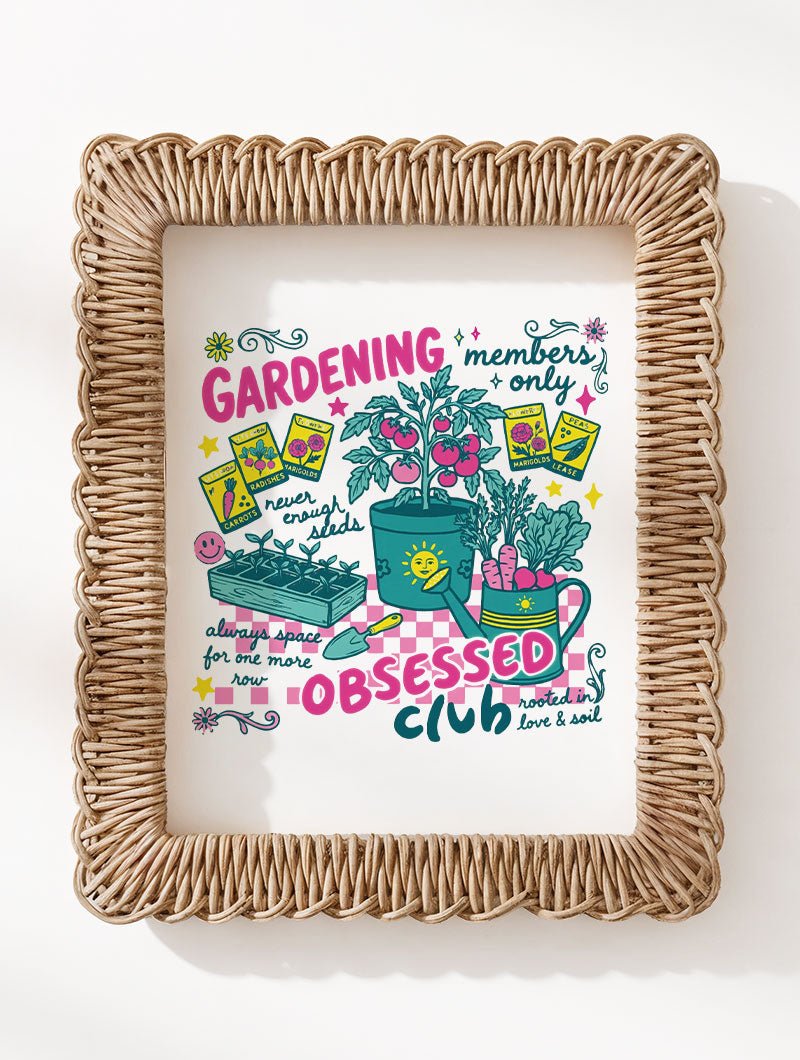Gardening Club Ready To Frame Canvas Print - Wholesale Accessory Market