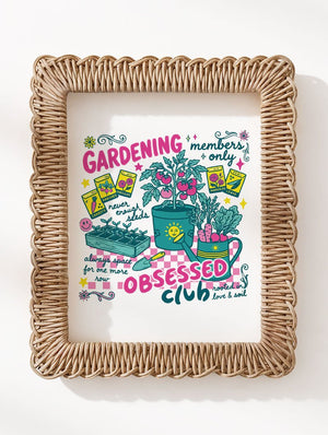 Gardening Club Ready To Frame Canvas Print - Wholesale Accessory Market
