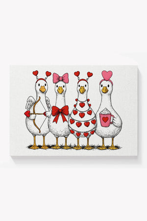 Geese In Love Formation Ready To Frame Canvas Print - Wholesale Accessory Market
