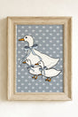 Goose Family Portrait Ready To Frame Canvas Print - Wholesale Accessory Market