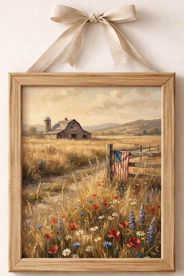 Homegrown & Free Ready To Frame Canvas Print - Wholesale Accessory Market
