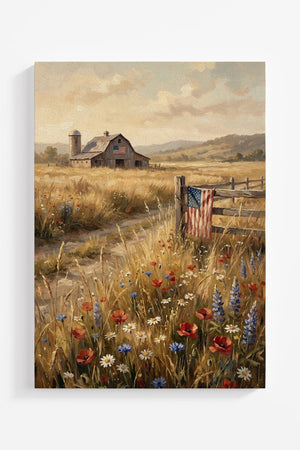 Homegrown & Free Ready To Frame Canvas Print - Wholesale Accessory Market