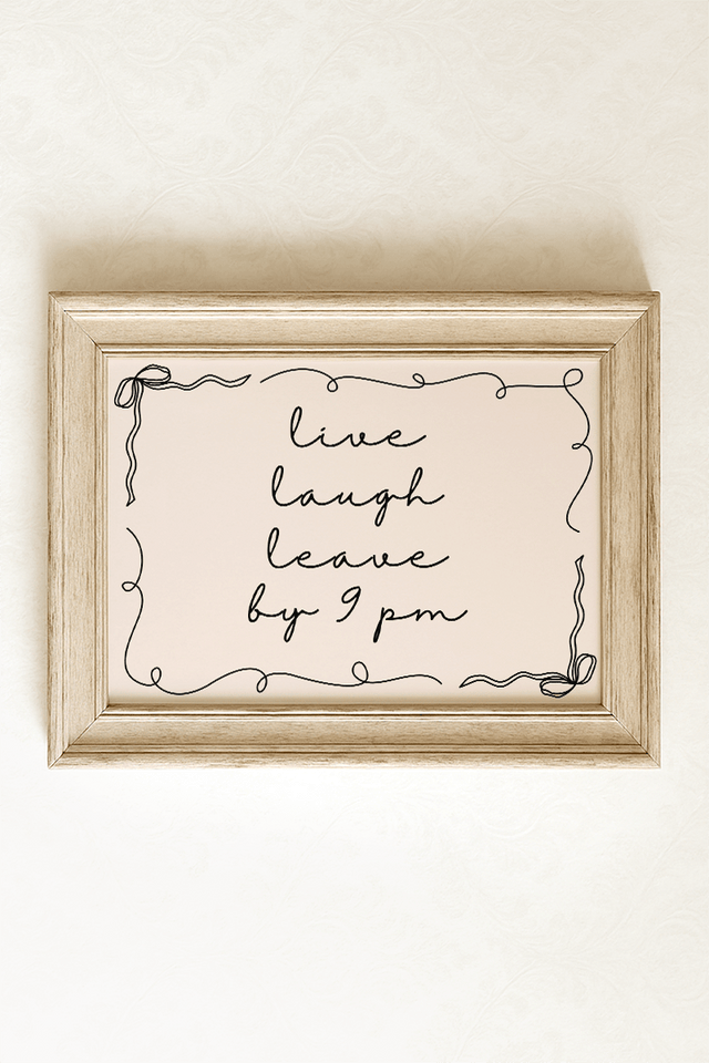 Leave By 9 Ready To Frame Canvas Print - Wholesale Accessory Market