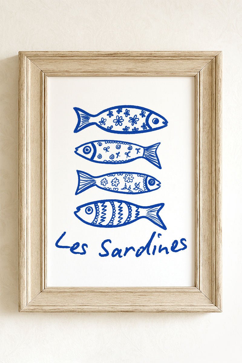 Les Sardines Ready To Frame Canvas Print - Wholesale Accessory Market