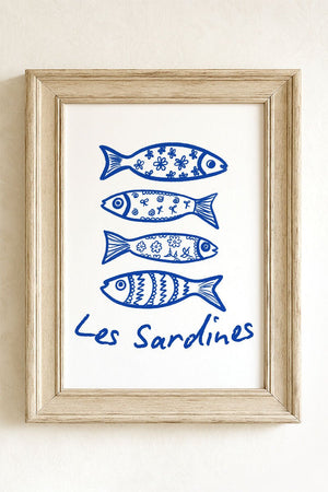 Les Sardines Ready To Frame Canvas Print - Wholesale Accessory Market