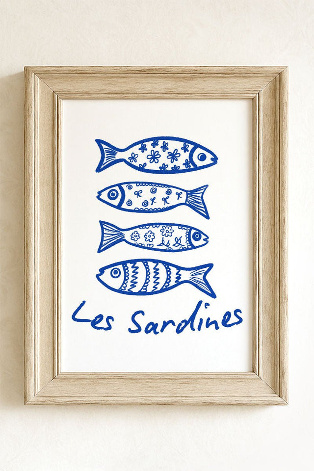 Les Sardines Ready To Frame Canvas Print - Wholesale Accessory Market
