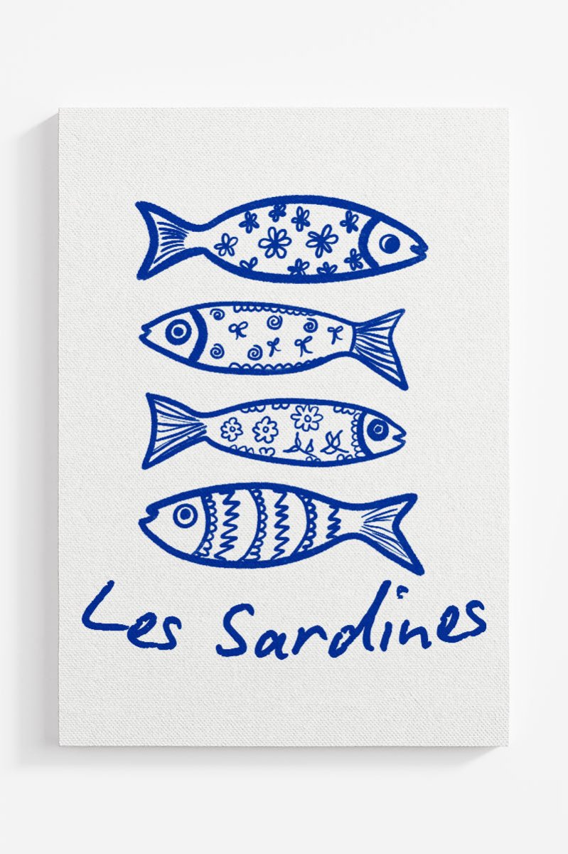 Les Sardines Ready To Frame Canvas Print - Wholesale Accessory Market