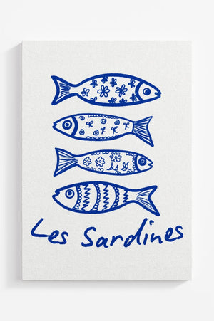 Les Sardines Ready To Frame Canvas Print - Wholesale Accessory Market