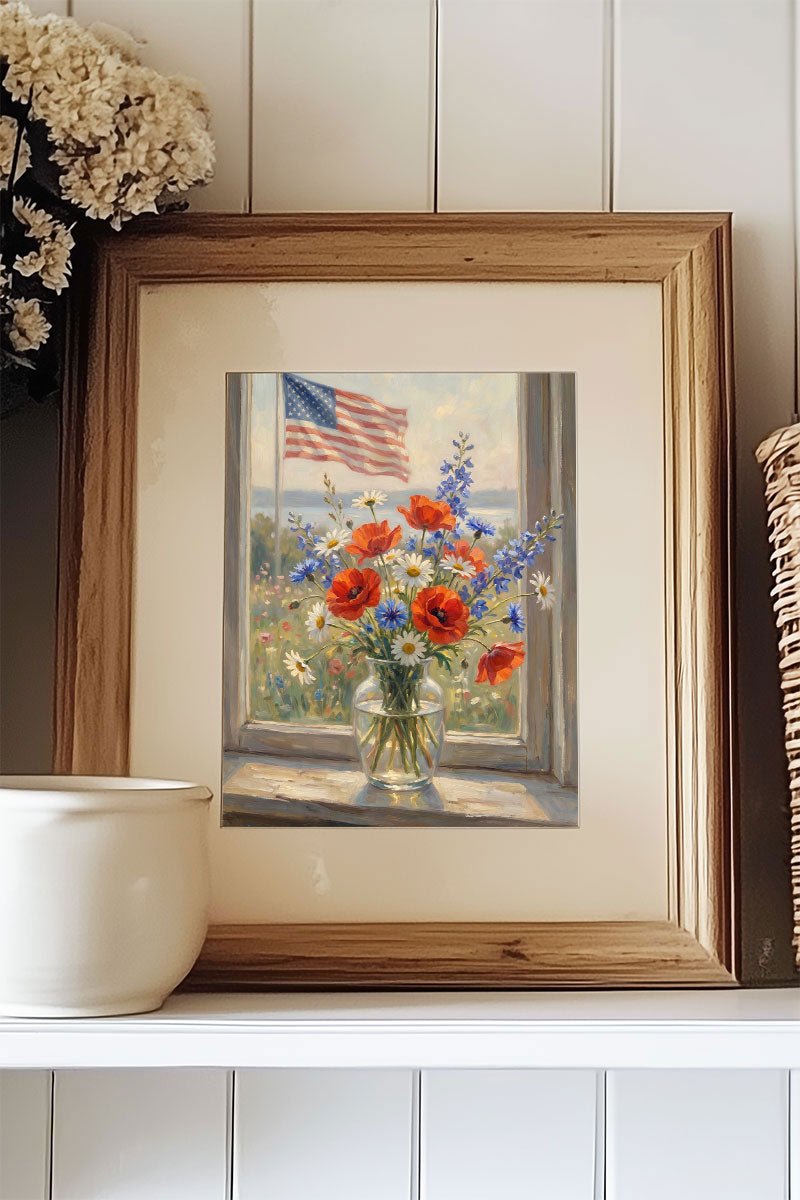 Liberty In Bloom Ready To Frame Canvas Print - Wholesale Accessory Market