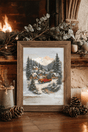 Nostalgic Snowfall On Main Street Ready To Frame Canvas Print - Wholesale Accessory Market