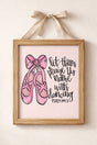 Praising In Pointe Ready To Frame Canvas Print - Wholesale Accessory Market