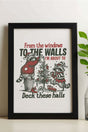 Raccoons About To Deck These Halls Ready To Frame Canvas Print - Wholesale Accessory Market