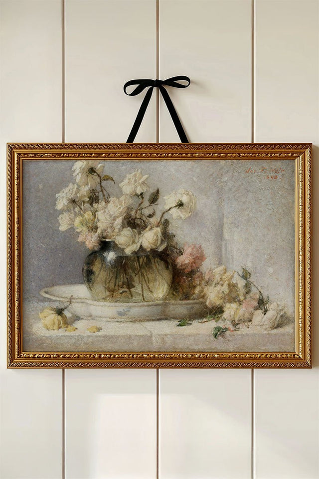 Roses Ready To Frame Canvas Print - Wholesale Accessory Market