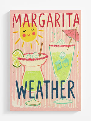 Sip The Sunshine Margarita Weather Ready To Frame Canvas Print - Wholesale Accessory Market