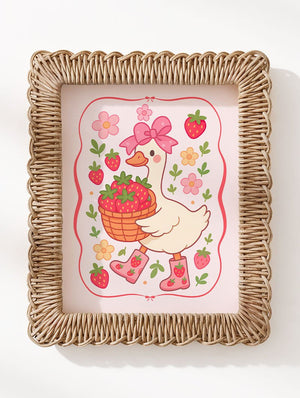 Strawberry Goose Ready To Frame Canvas Print - Wholesale Accessory Market