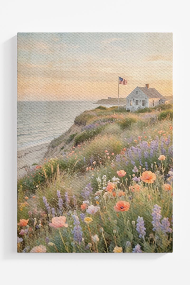 Wildflowers By The Bay Ready To Frame Canvas Print - Wholesale Accessory Market