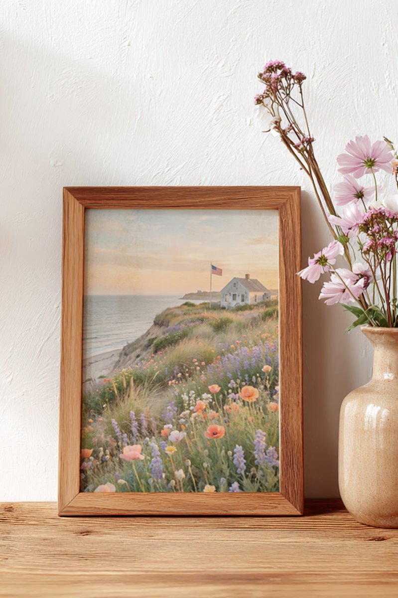 Wildflowers By The Bay Ready To Frame Canvas Print - Wholesale Accessory Market